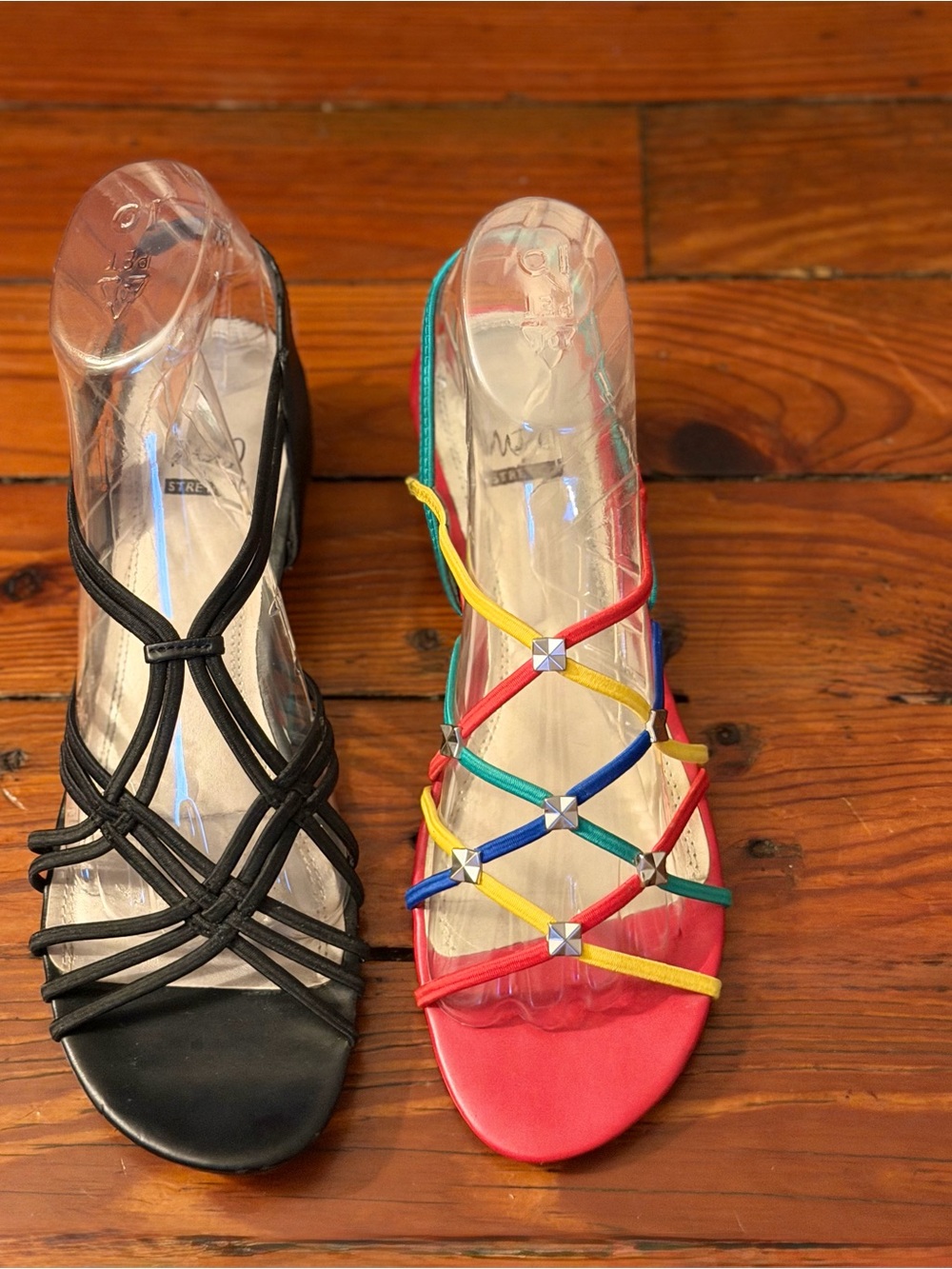 Set of two Impo Womens Gatrina Embellish Wedge Sandals Size 10